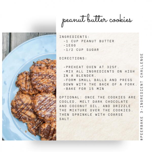 Peanut butter cookie recipe by @fortheloveoffoodandlife