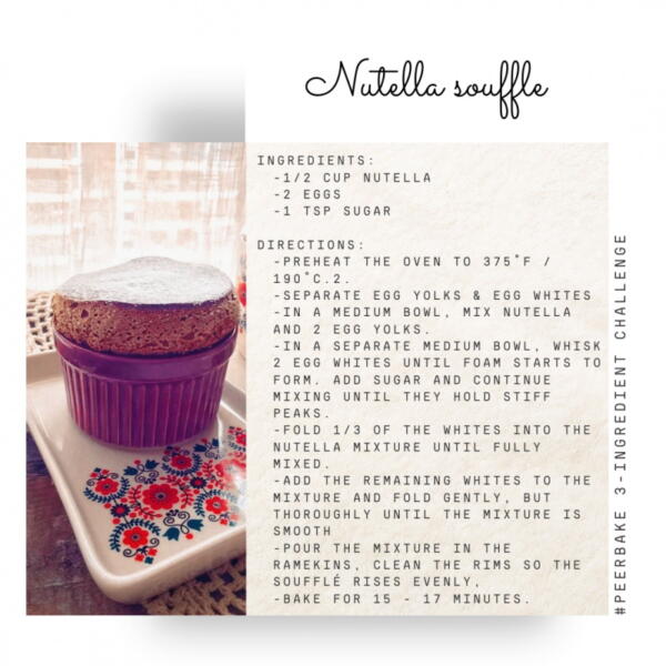 Nutella souffle recipe by @foodie.famous
