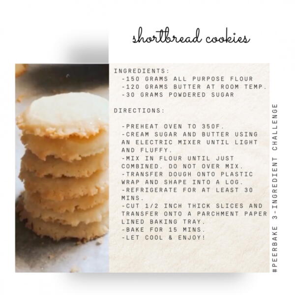 Shortbread cookie recipe by @linder_surprise