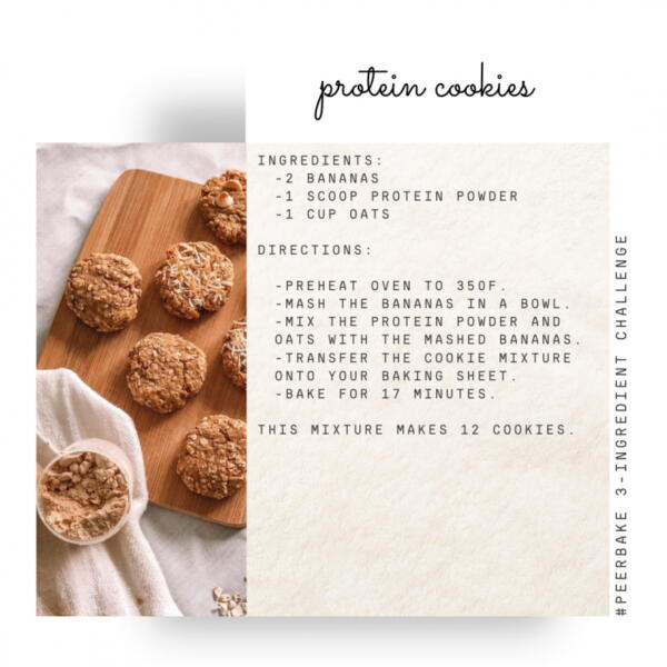 protein cookie recipe by @dayswithmace