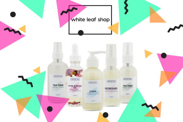 Product shot for small business White Leaf Shop